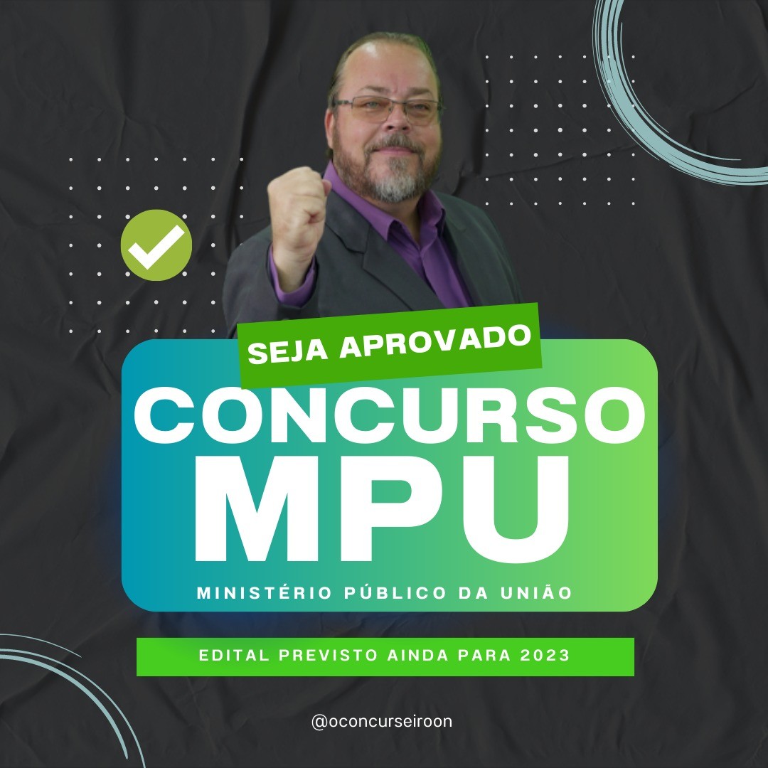 Capa PUBLICADO O EDITAL DO MPU!