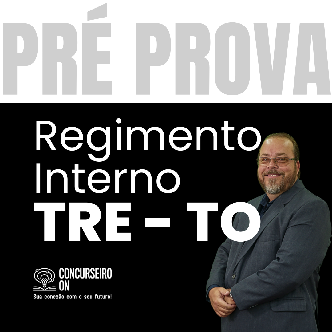 Logo TRE-TO Aulão Pré-prova de Regimento Interno