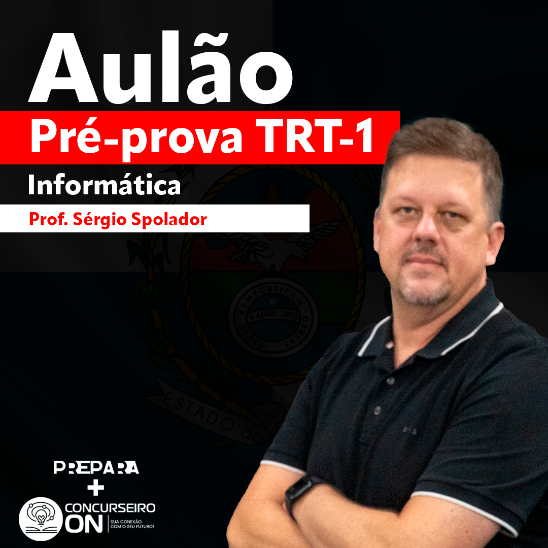 Logo TRT 1 RJ Revisão de Informatica