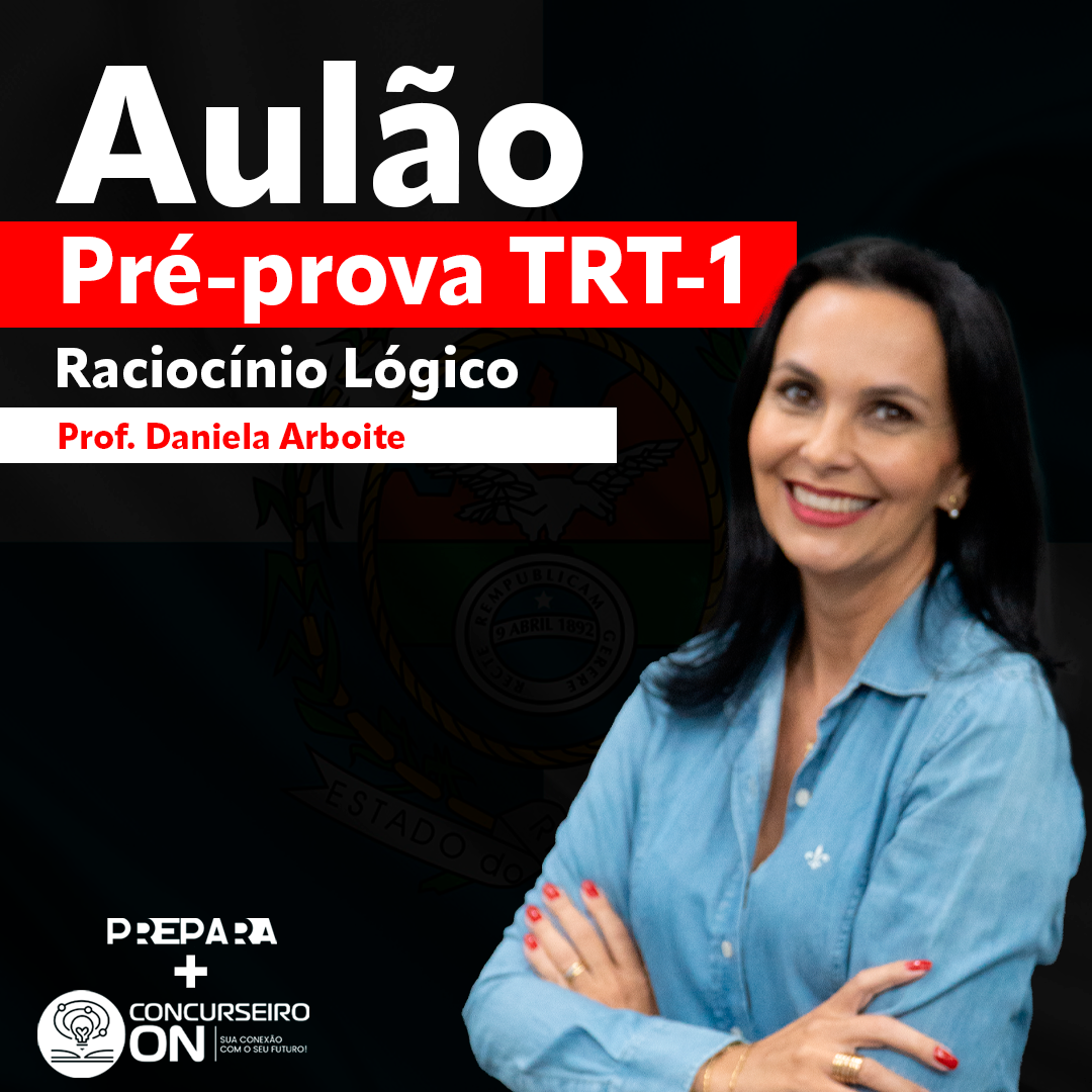 Logo TRT 1 RJ RLM - Raciocínio Lógico e Matemático