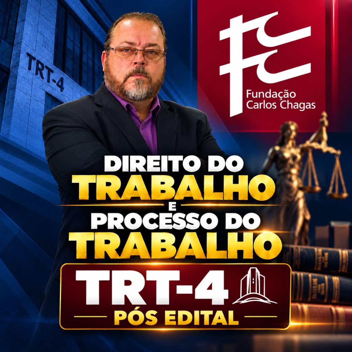 Direito do Trabalho e Processo do Trabalho para o TRT4-RS.